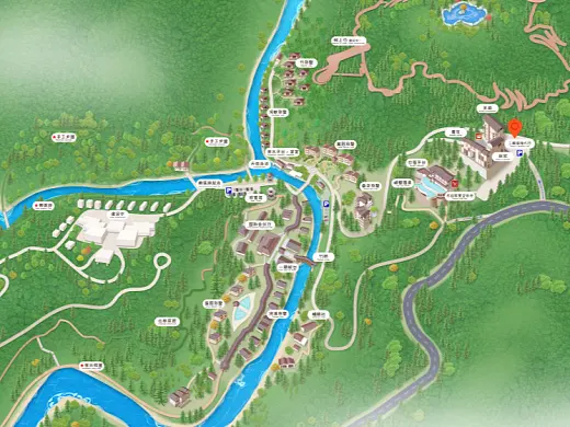 白河结合景区手绘地图智慧导览和720全景技术，可以让景区更加“动”起来，为游客提供更加身临其境的导览体验。