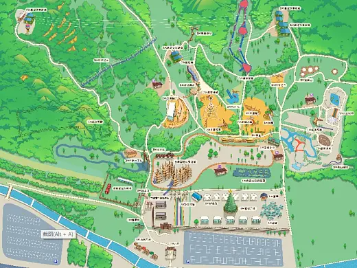 白河景区手绘地图在紧急疏散与救援中的重要作用 ？